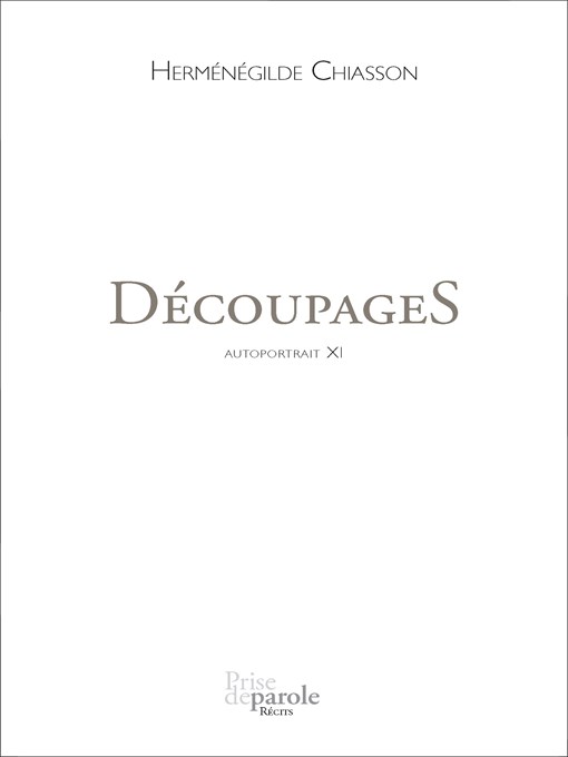 Title details for DécoupageS by Herménégilde Chiasson - Available